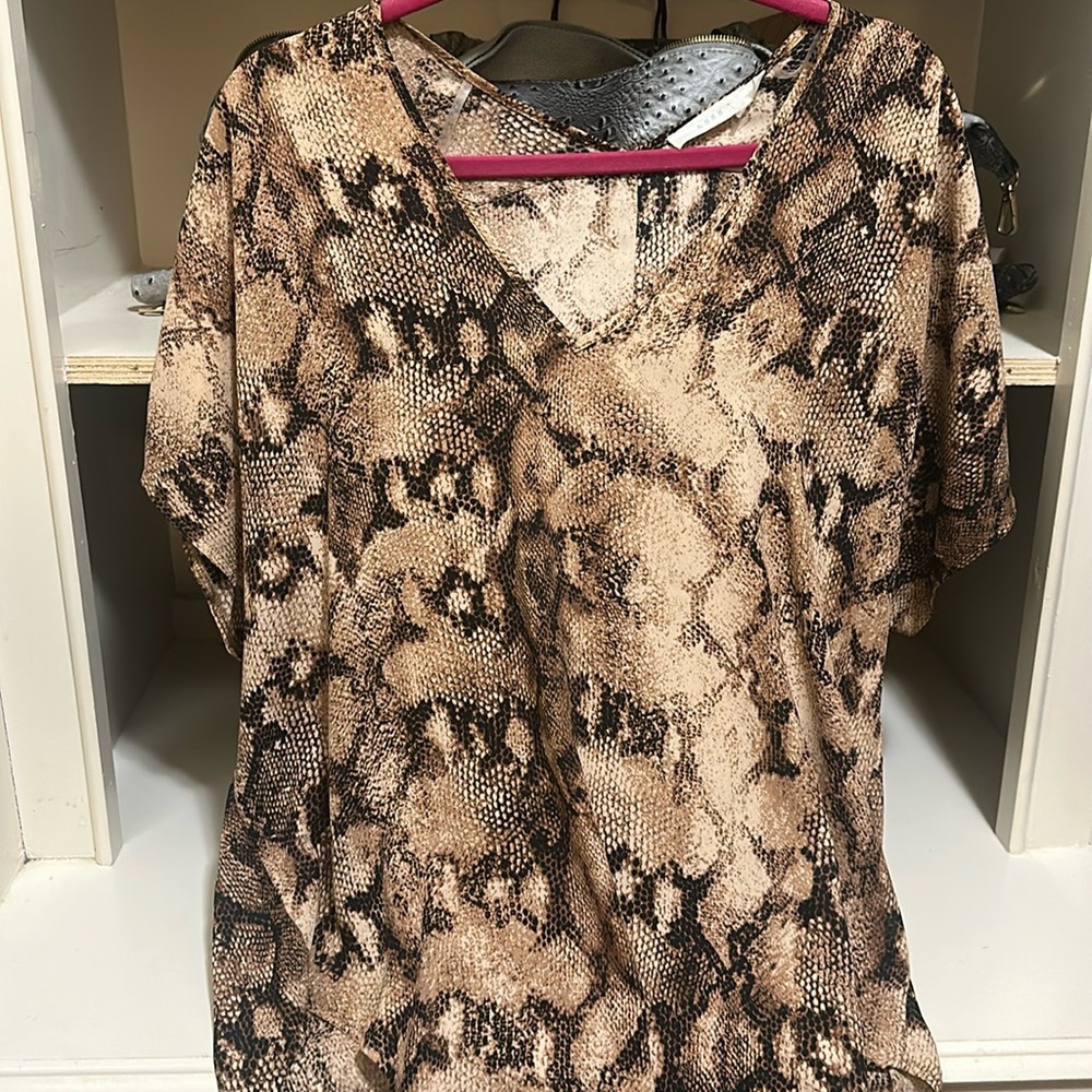 Snake Skin Print Thin Material